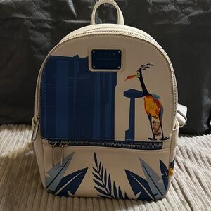 Disney Loungefly Pixar UP Backpack with 3 zippered areas!! Like new condition!!